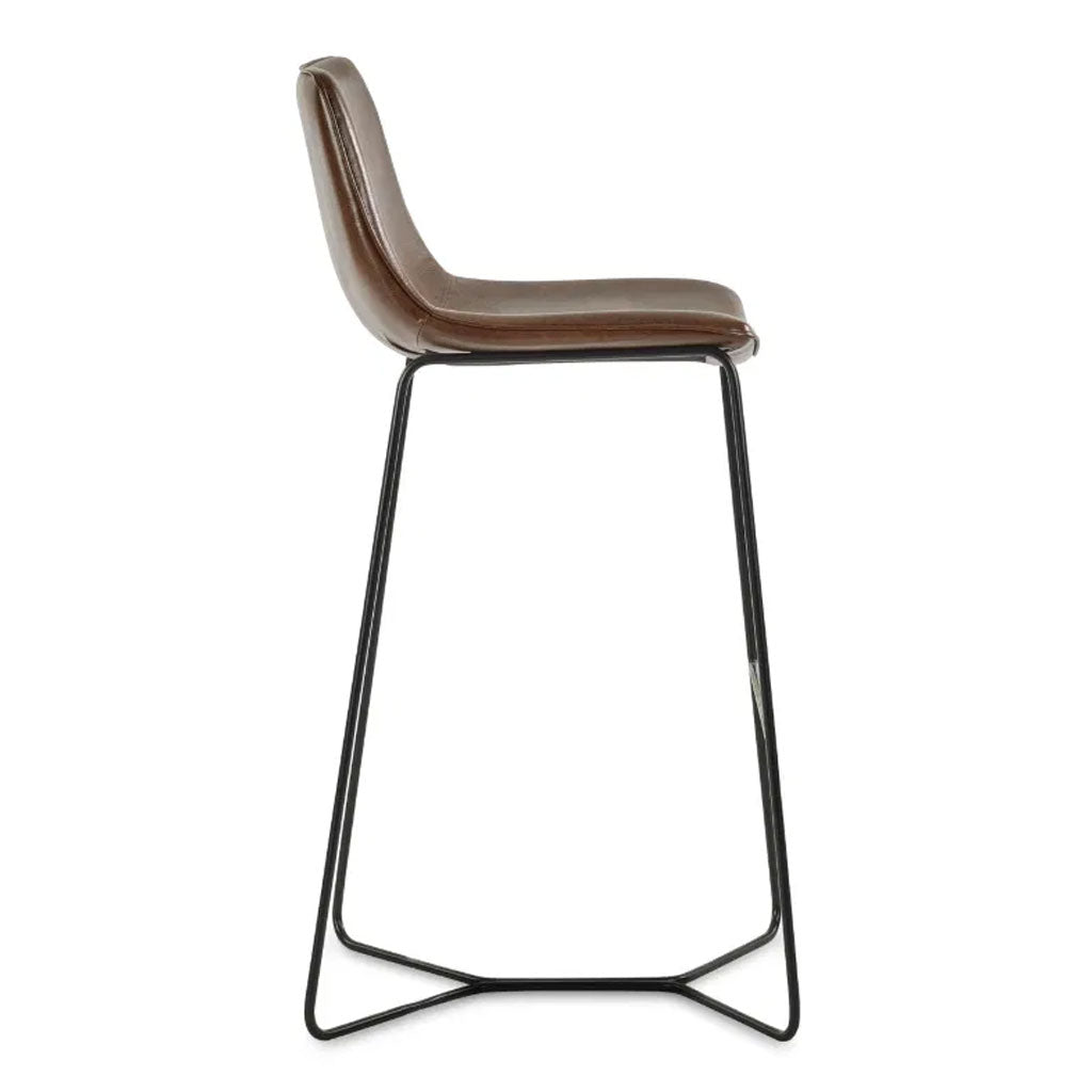 Faux Leather Bar Stools in Set Of 2 - Joren