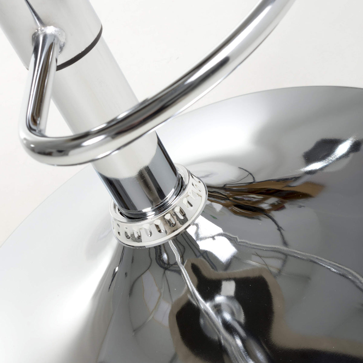 Faux Leather Bar Stools in Set Of 2 With Gas Lift Mechanism - Serena