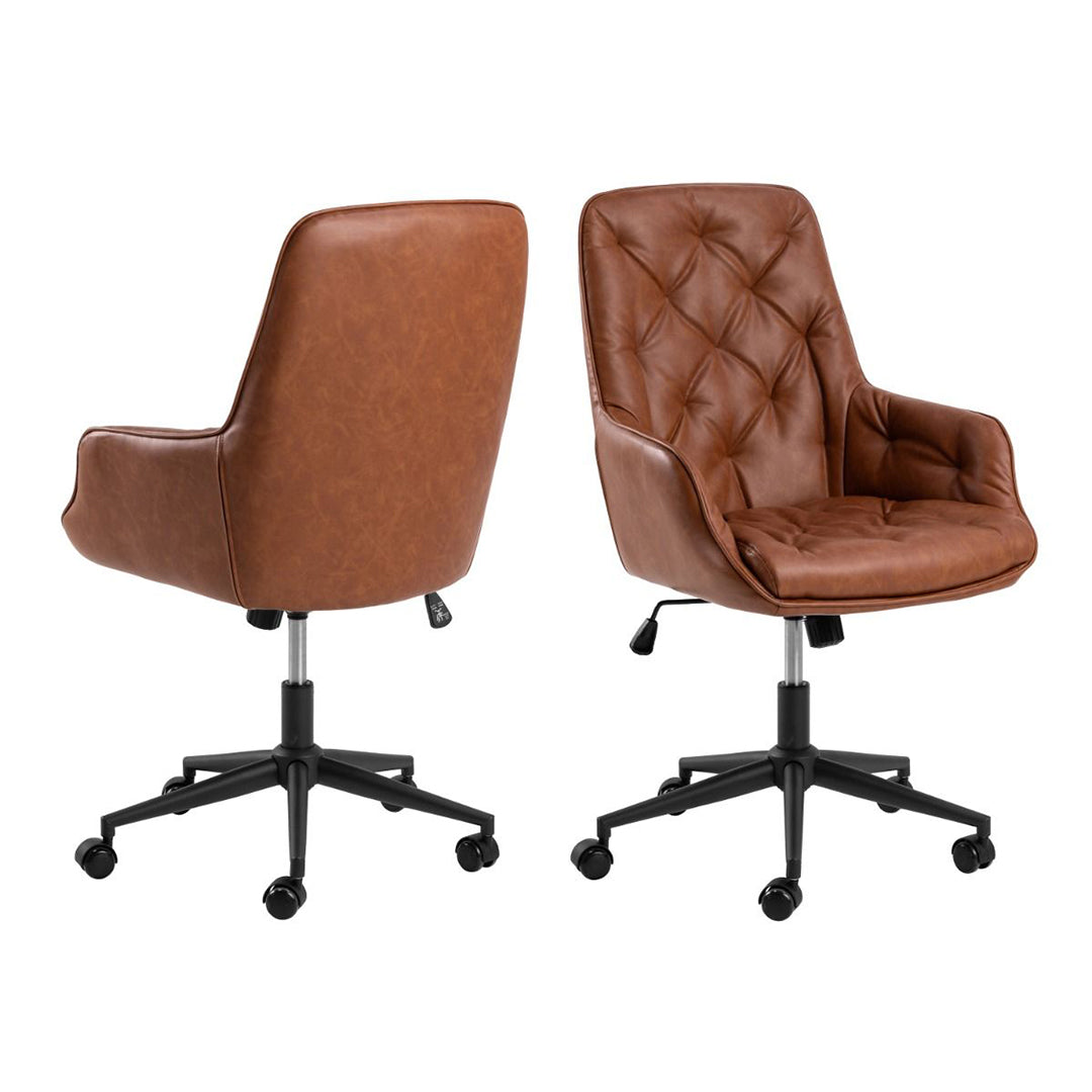 Faux Leather Home And Office Chair With Gas-Lift Function - Erik