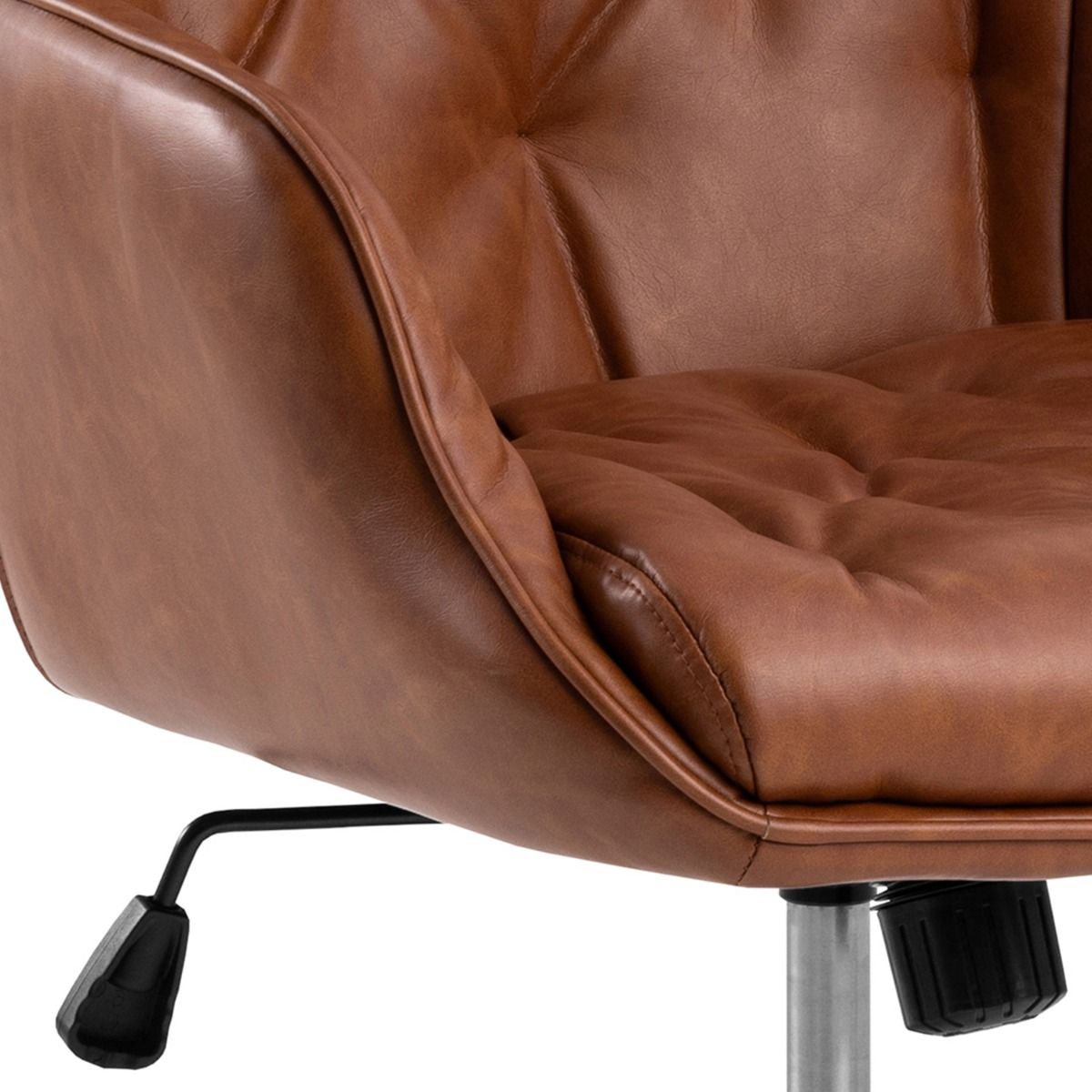 Faux Leather Home And Office Chair With Gas-Lift Function - Erik