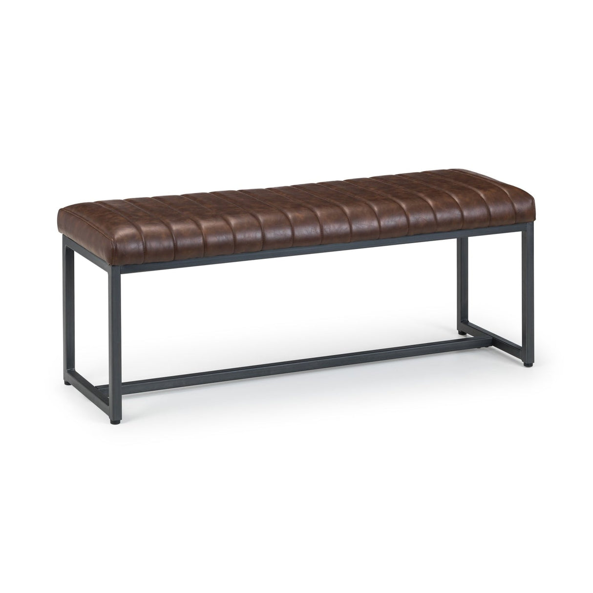 Faux Leather Dining Bench for 2 People Rectangular - Brooklyn
