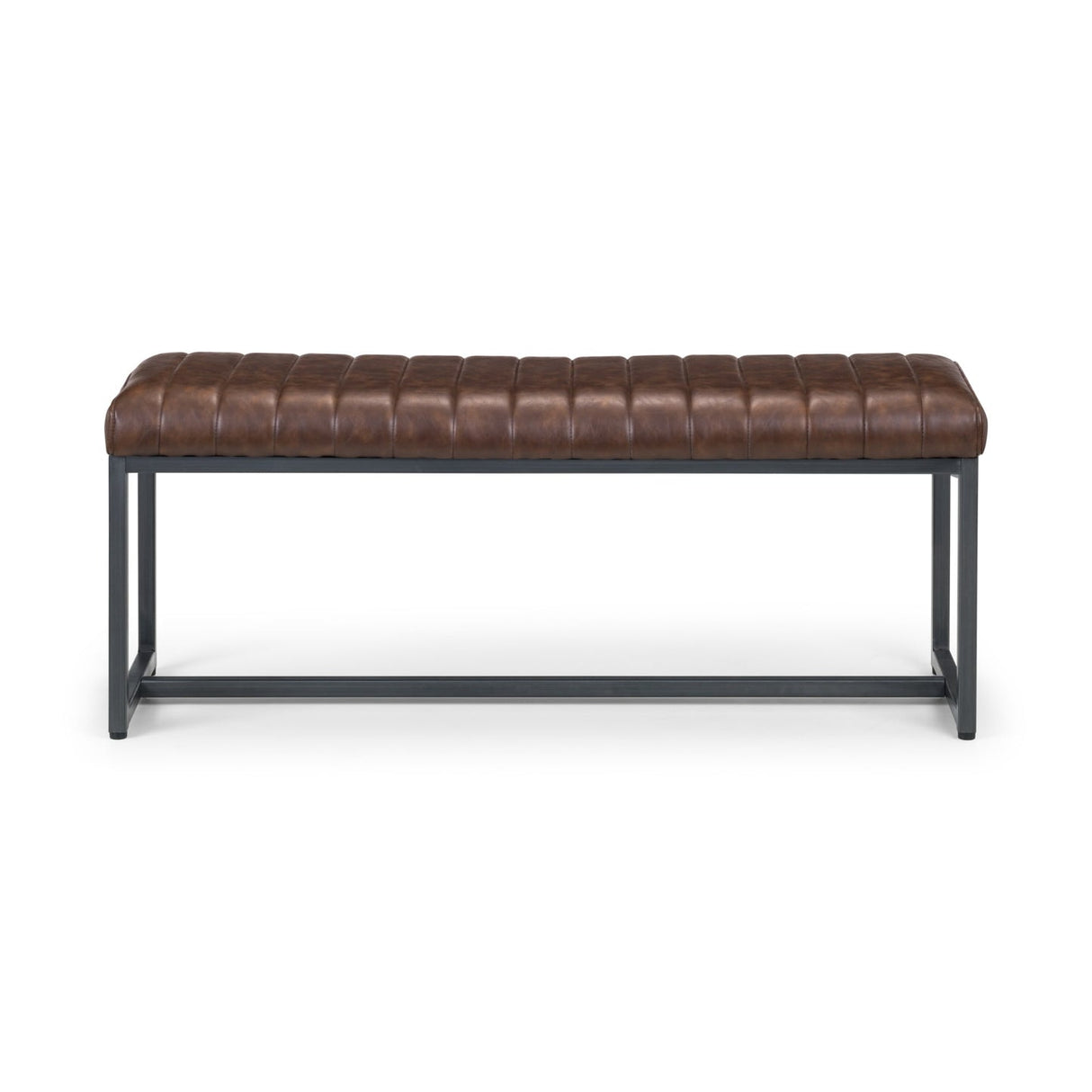 Faux Leather Dining Bench for 2 People Rectangular - Brooklyn