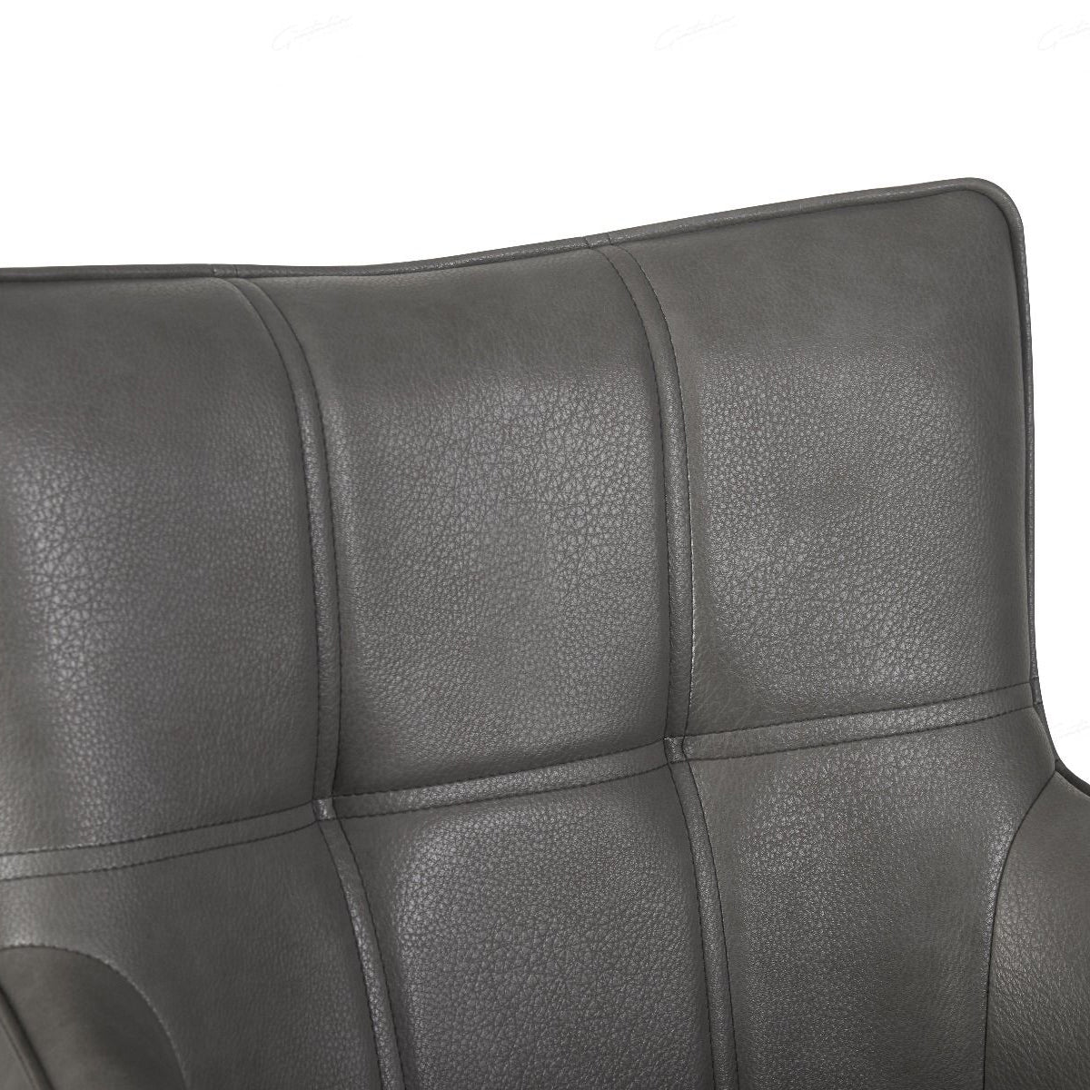 Faux Leather Dining Chair With Armrests - Franca