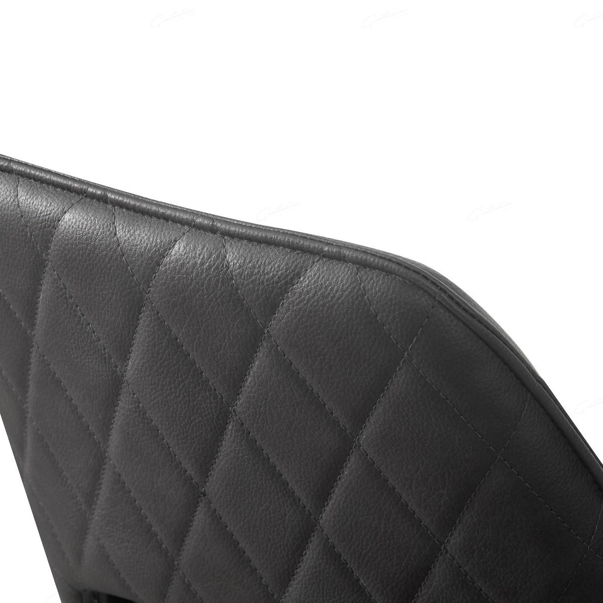 Faux Leather Dining Chair With Swivel Function - Enrica