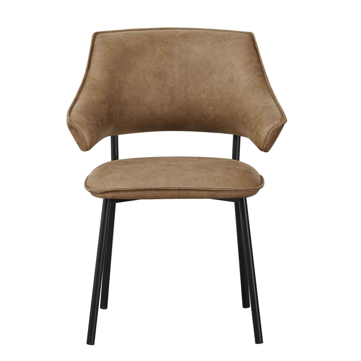 Faux Leather Dining Chairs 62cm Wide in Set Of 2 - Geneva