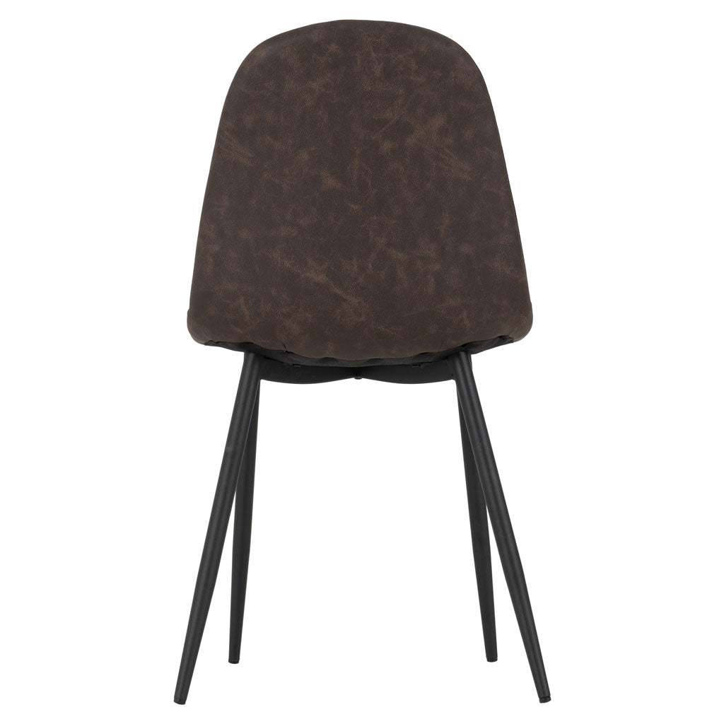 Faux Leather Dining Chairs in Set Of 2 - Athens