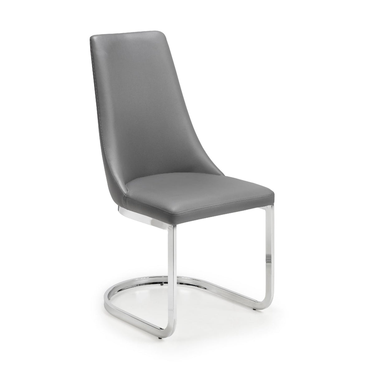 Faux Leather Dining Chairs in Set Of 2 Cantilever - Como