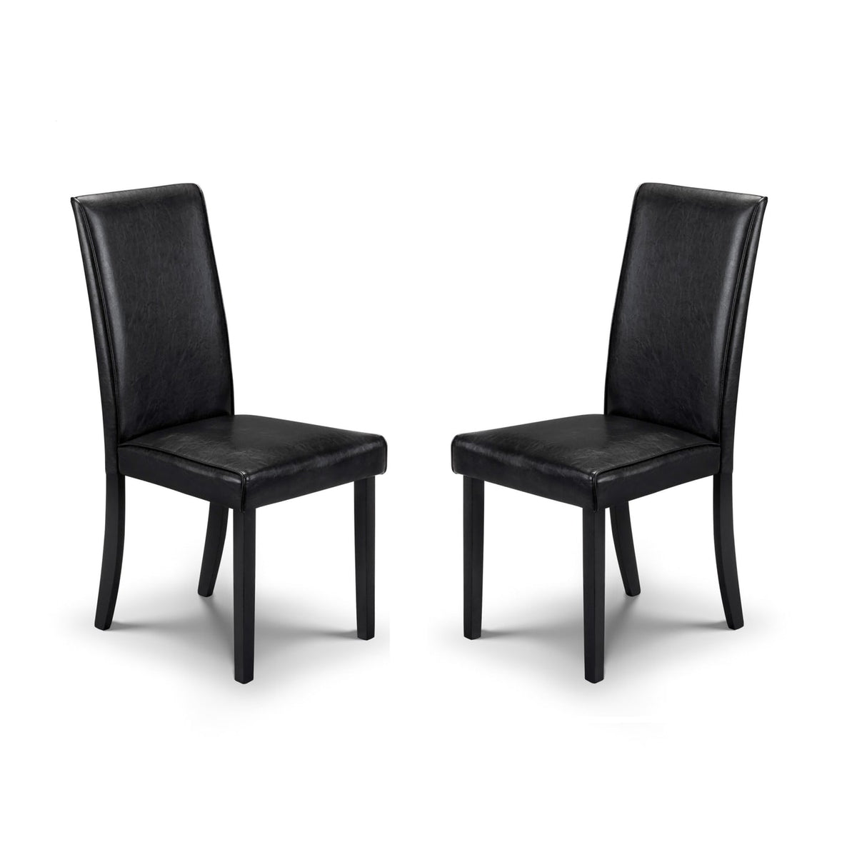 Faux Leather Dining Chairs in Set Of 2 - Hudson