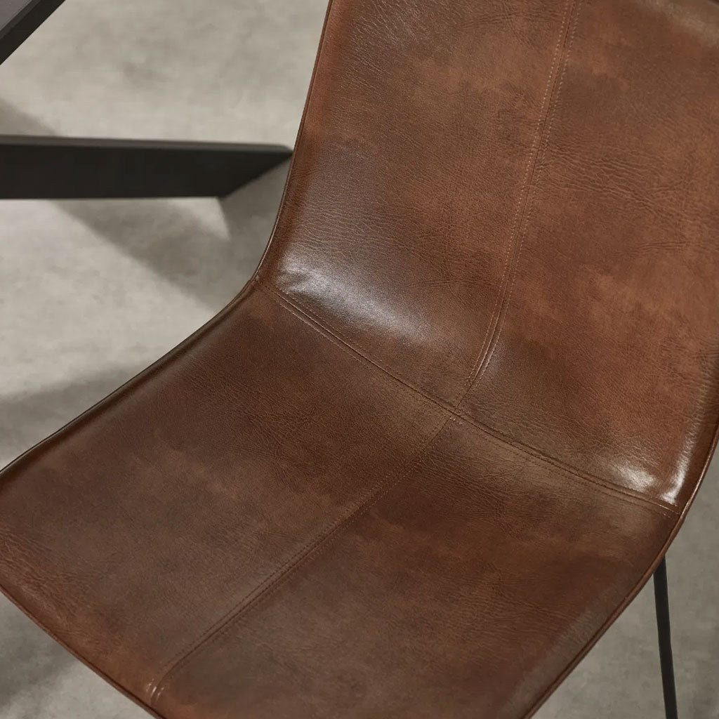 Faux Leather Dining Chairs in Set Of 2 - Joren