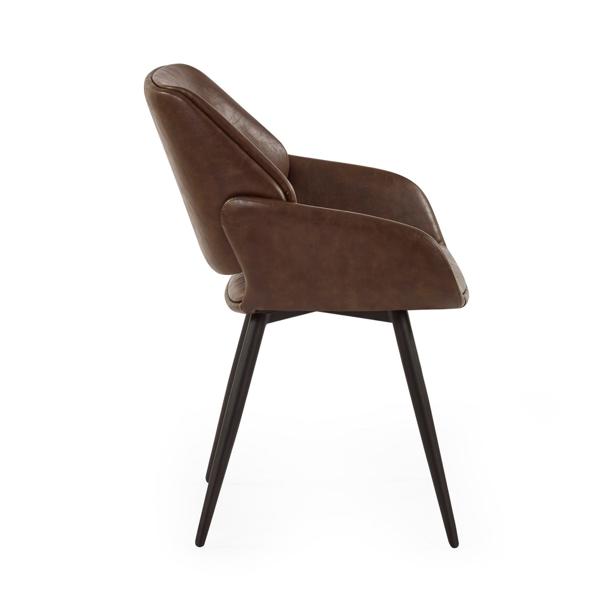 Faux Leather Dining Chairs in Set Of 2 - Parker