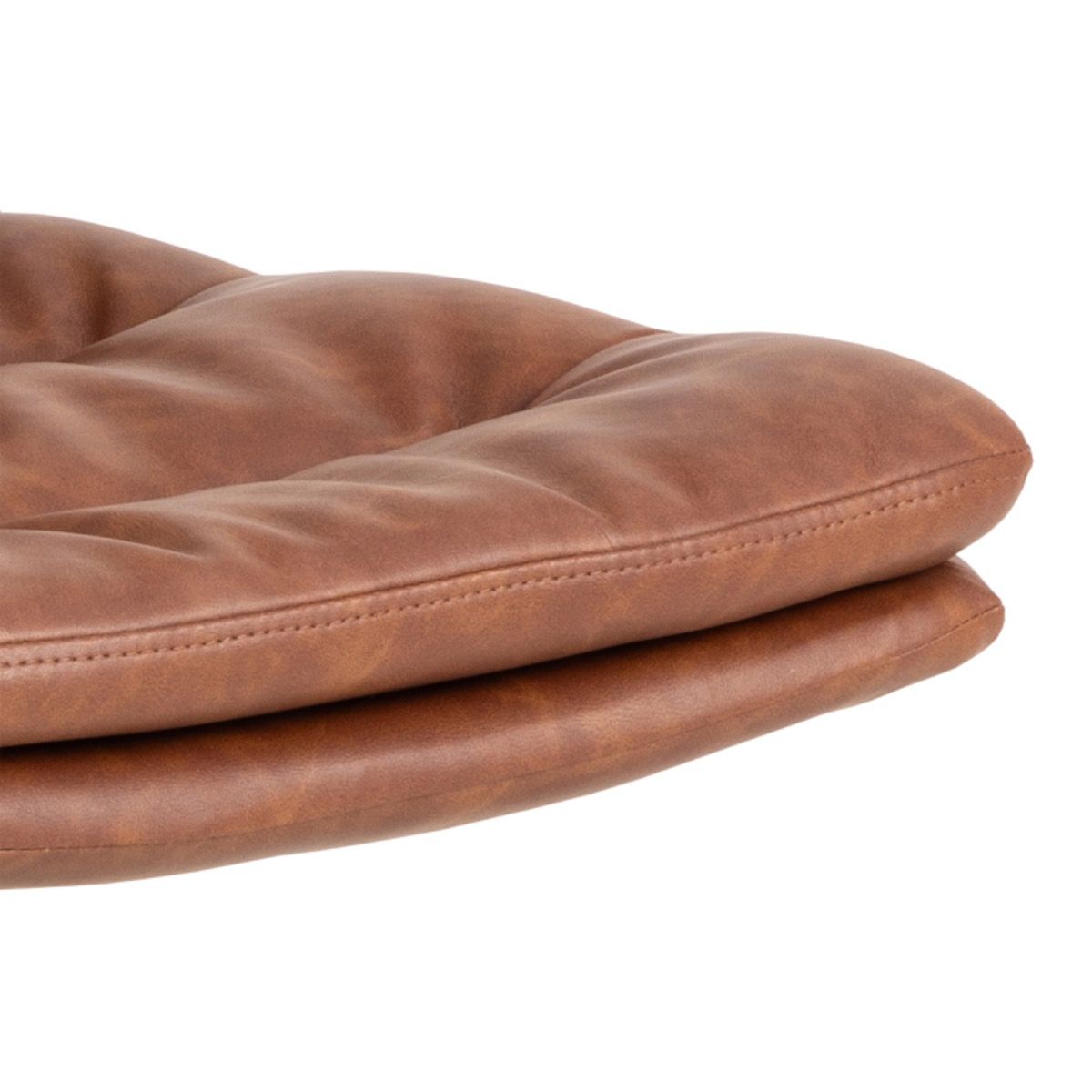 Faux Leather Dining Chairs in Set of 2 With Swivel Function - Dean