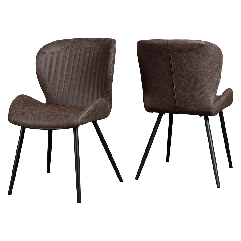 Faux Leather Dining Chairs in Set Of 4 - Quebec