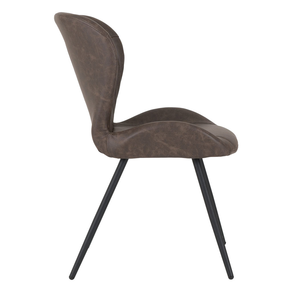 Faux Leather Dining Chairs in Set Of 4 - Quebec