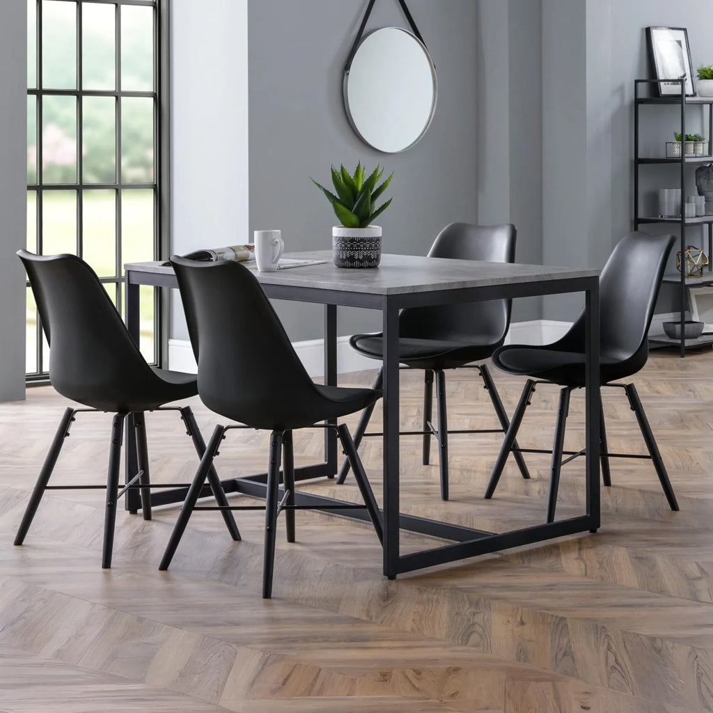 Faux Leather Dining Chairs in Set Of 2 - Kari