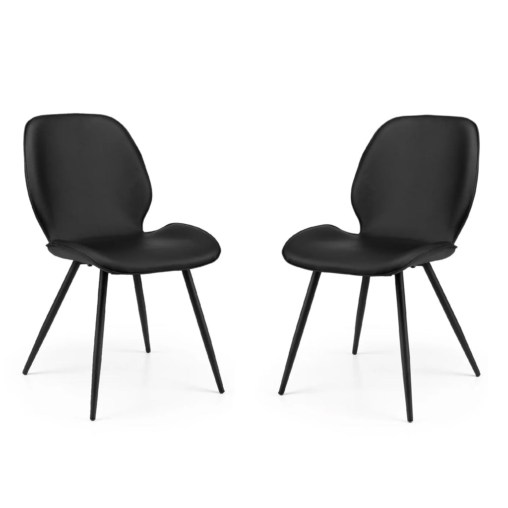 Faux Leather Dining Chairs in Set Of 2 - Otto