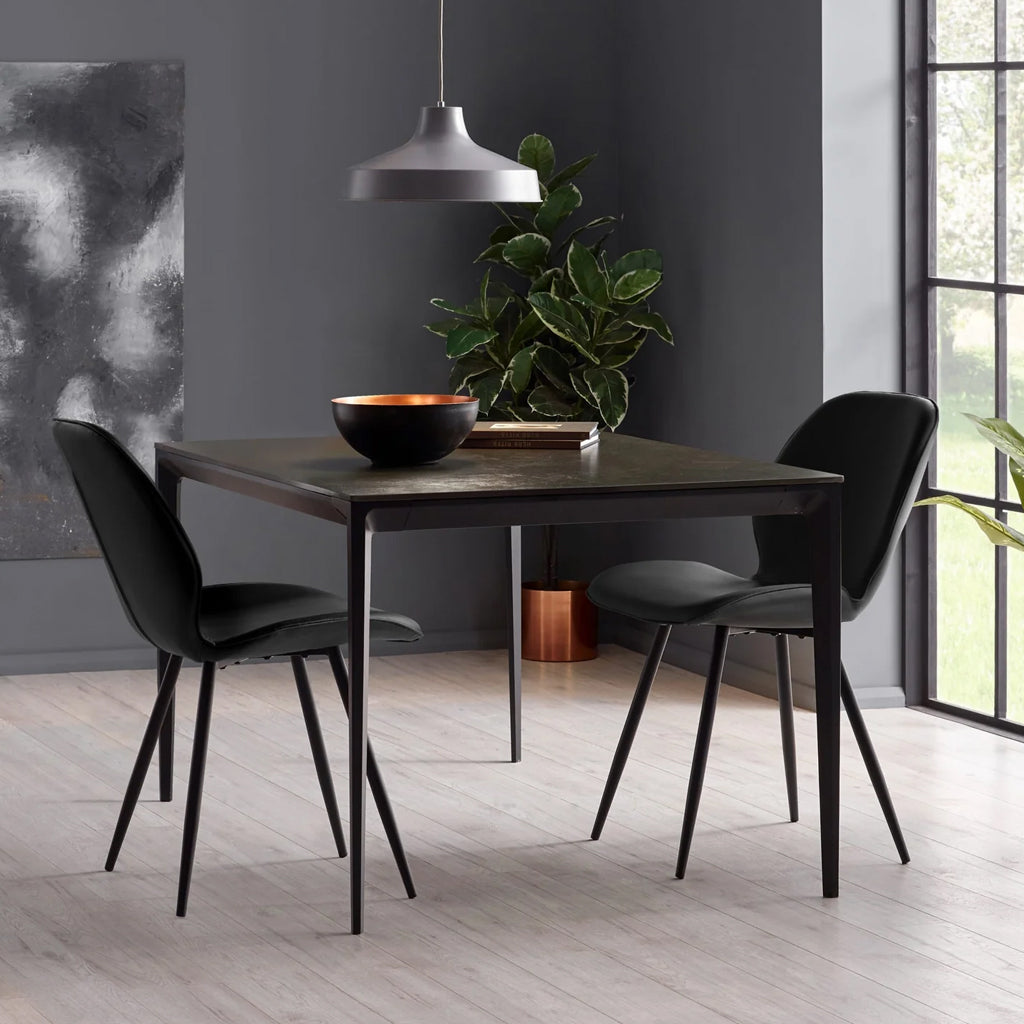 Faux Leather Dining Chairs in Set Of 2 - Otto