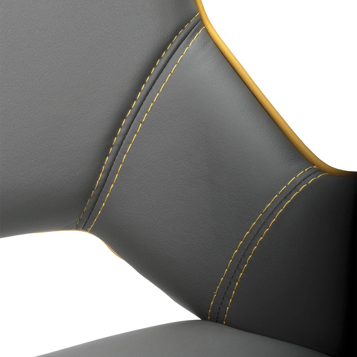 Faux Leather Dining Chairs in Set Of 2 With Swivel Function - Mako