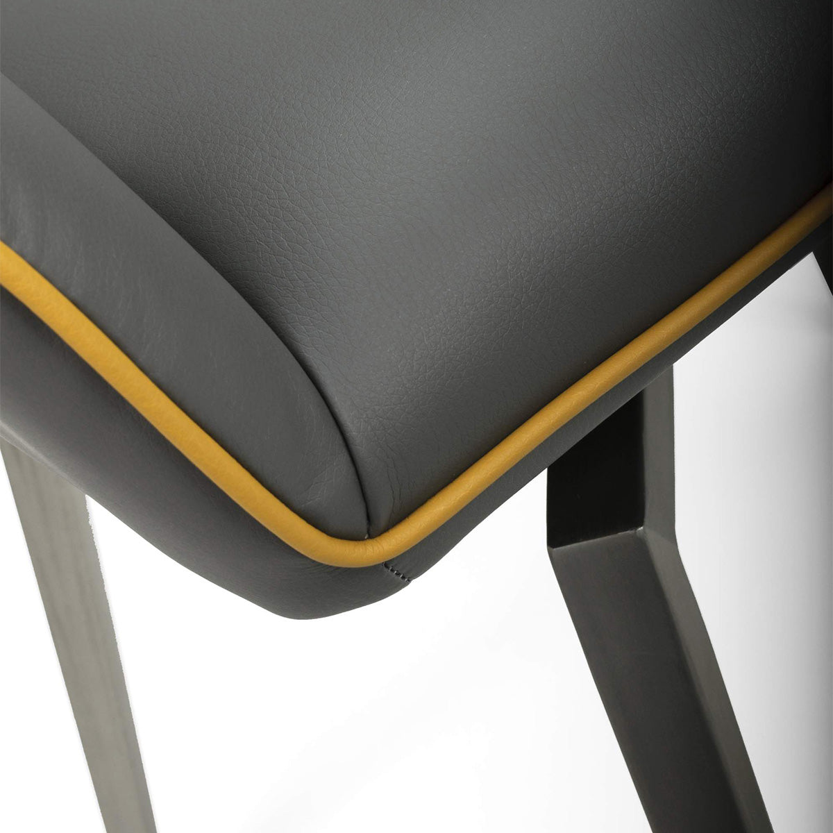 Faux Leather Dining Chairs in Set Of 2 With Swivel Function - Mako