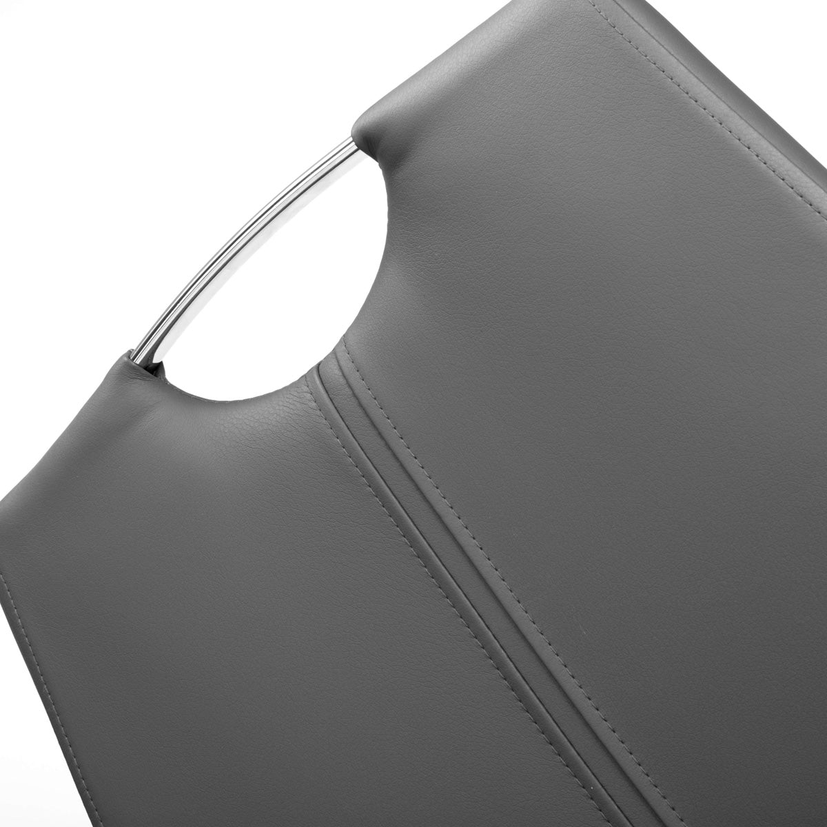 Faux Leather Dining Chairs in Set Of 4 With Chrome Cantilever Legs - Toledo