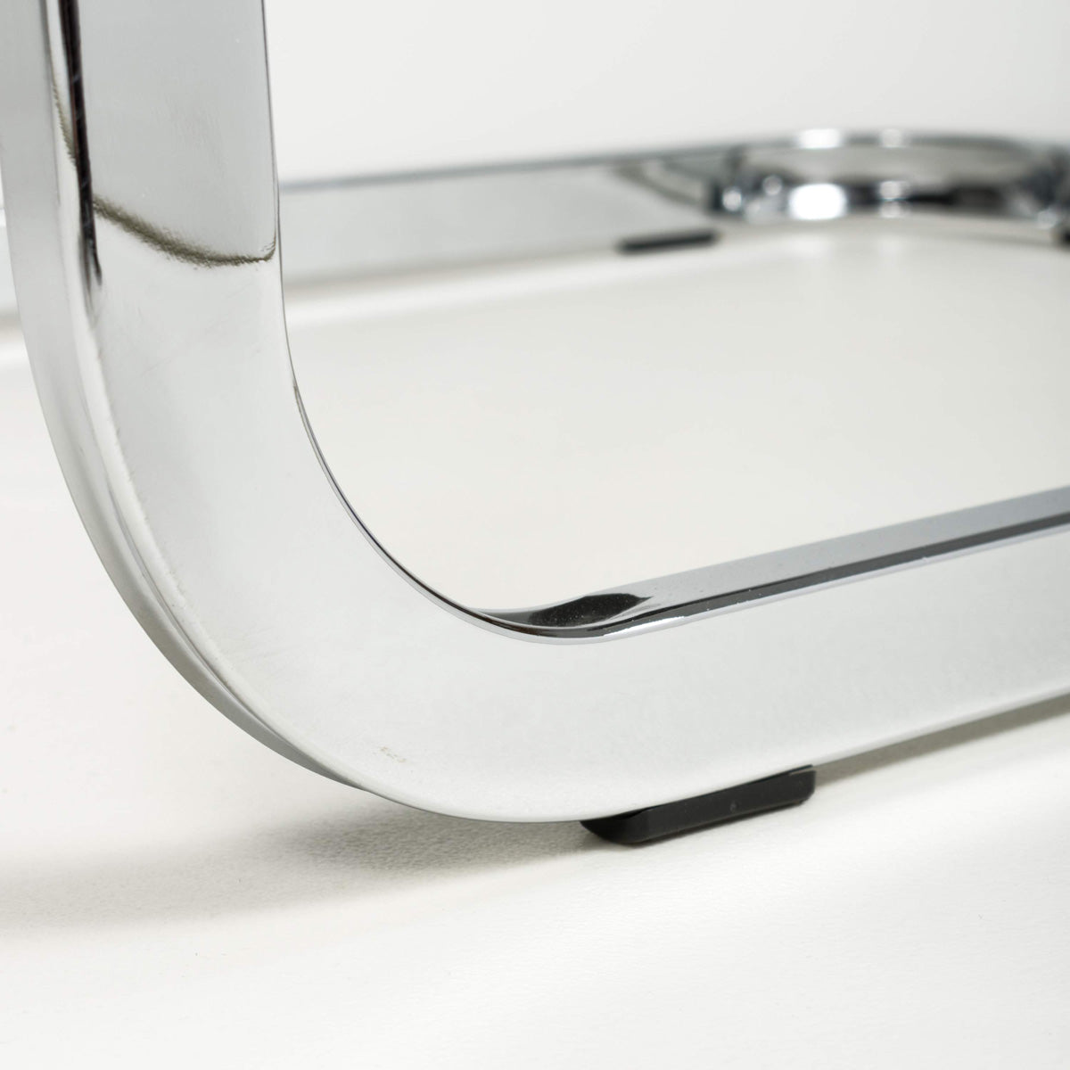 Faux Leather Dining Chairs in Set Of 4 With Chrome Cantilever Legs - Toledo