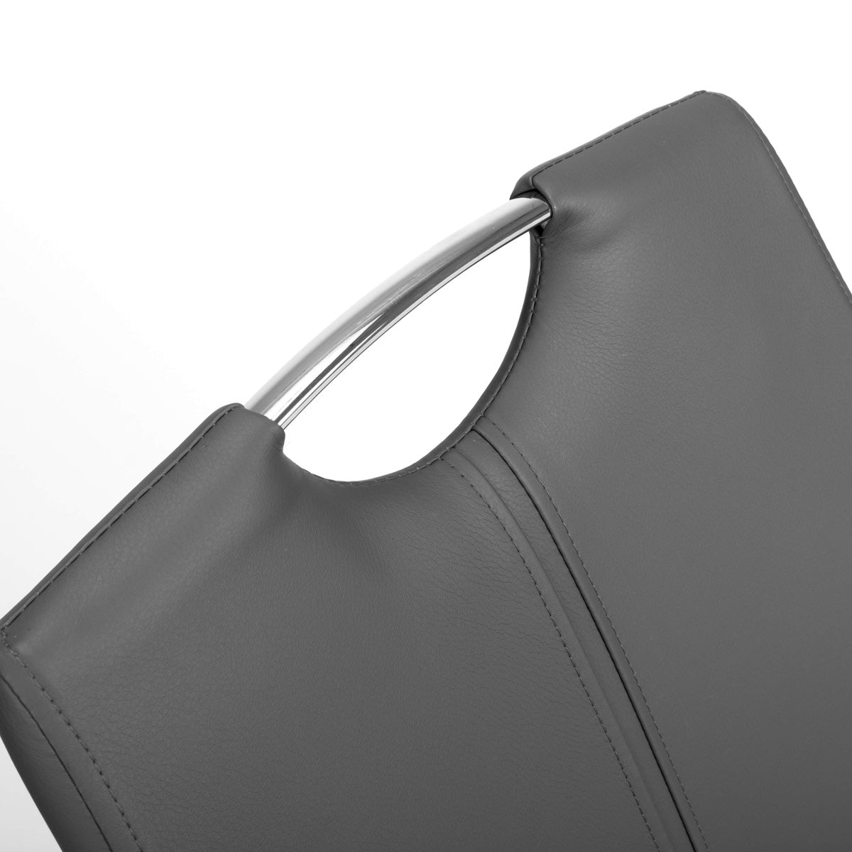 Faux Leather Dining Chairs in Set Of 4 With Chrome Cantilever Legs - Toledo