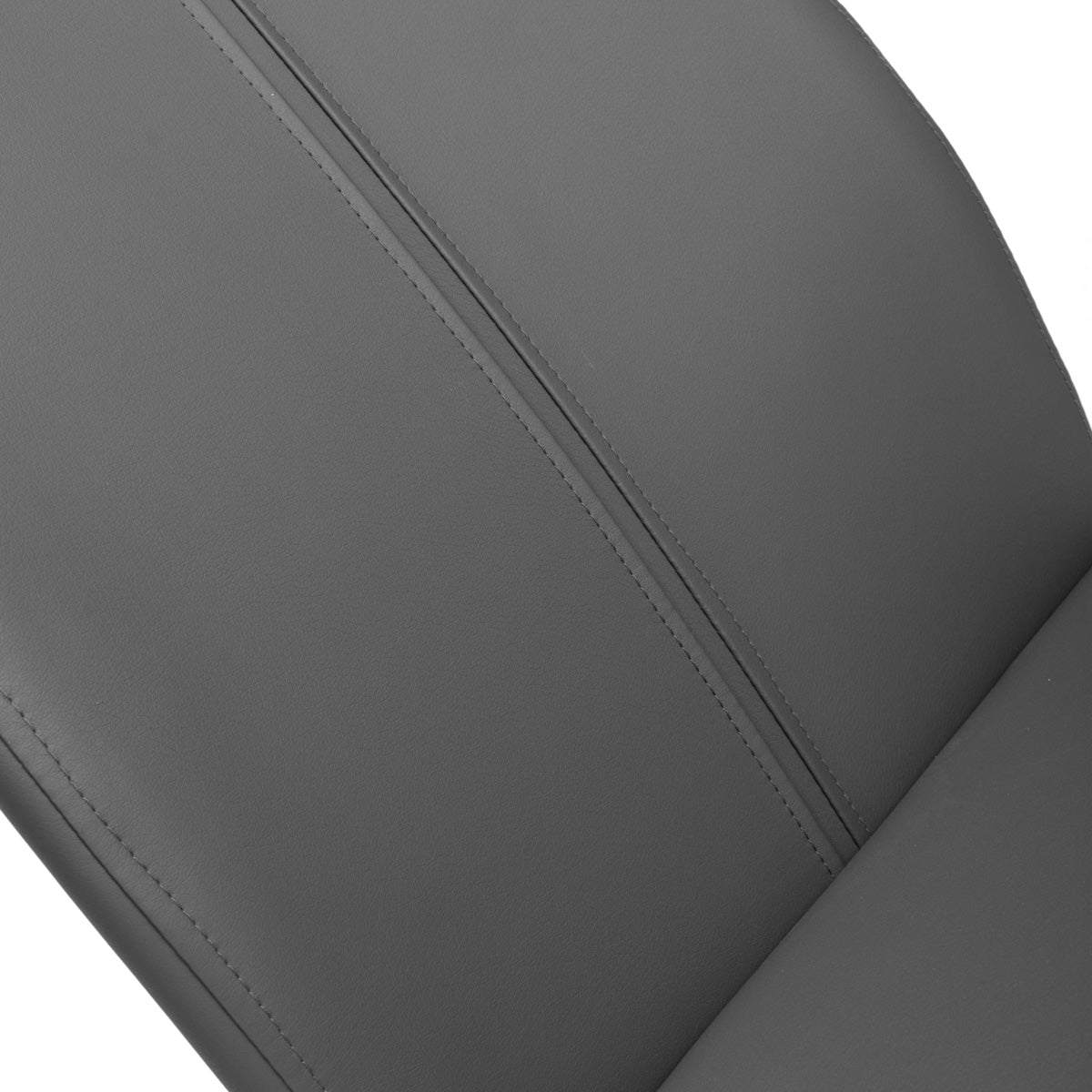 Faux Leather Dining Chairs in Set Of 4 With Chrome Cantilever Legs - Toledo