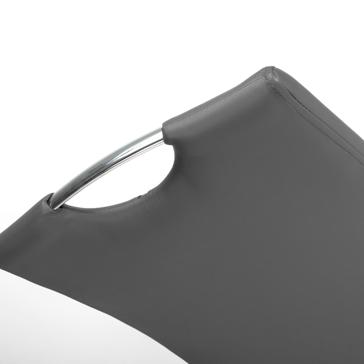 Faux Leather Dining Chairs in Set Of 4 With Chrome Cantilever Legs - Toledo