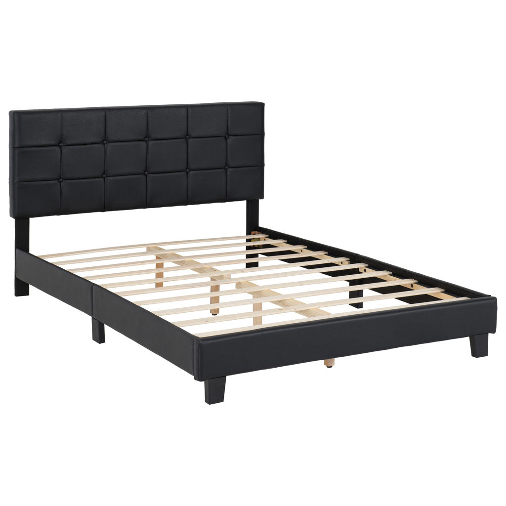 Faux Leather Double Bed - Arran