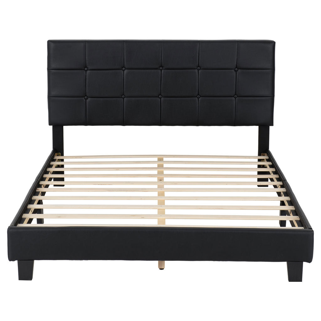Faux Leather Double Bed - Arran