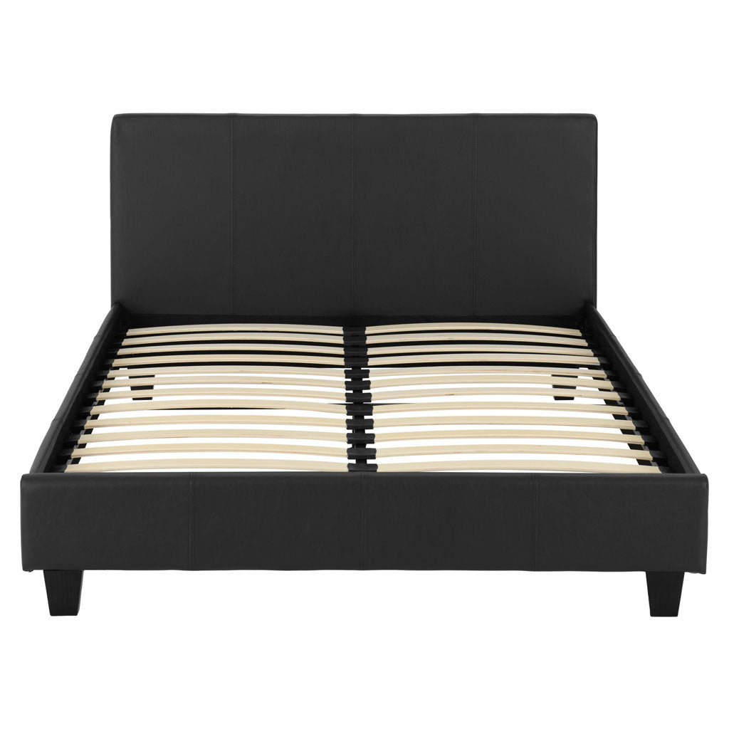 Faux Leather Double Bed - Prado