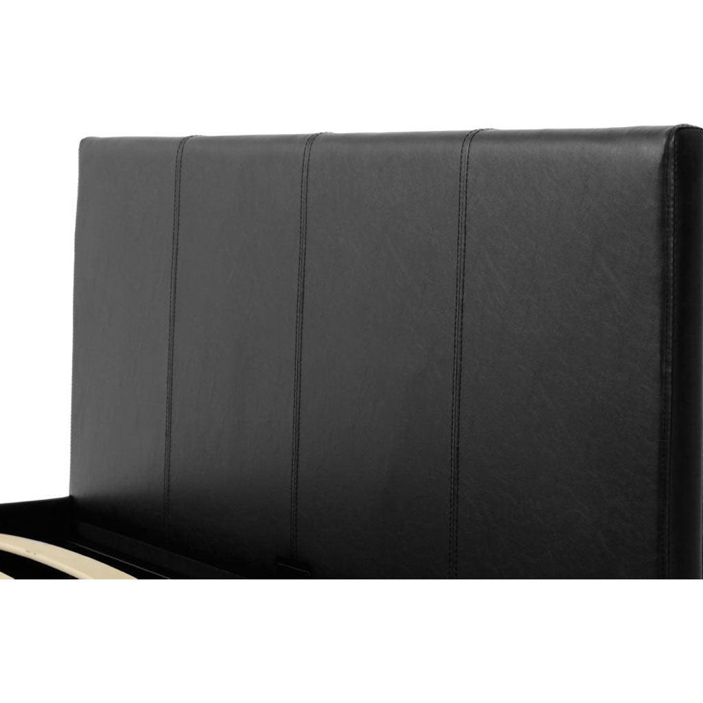 Faux Leather Double Ottoman Storage Bed - Waverley