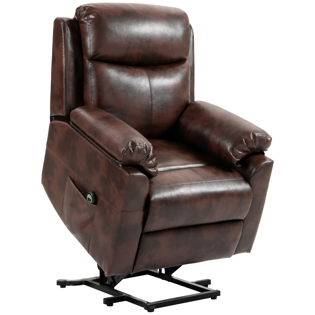 Faux Leather Electric Recliner Chair 83cm Wide - Velmora