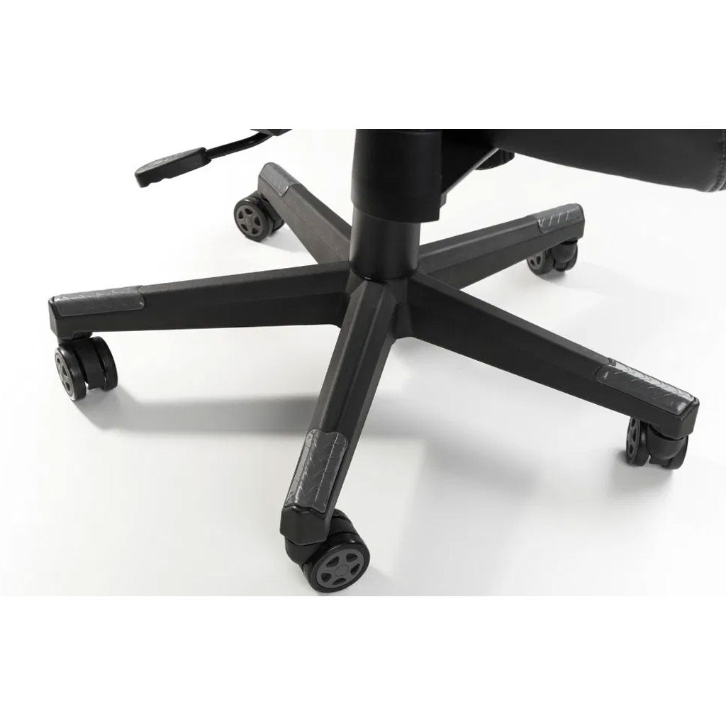 Faux Leather Gaming Chair With Grey Accents - Meteor