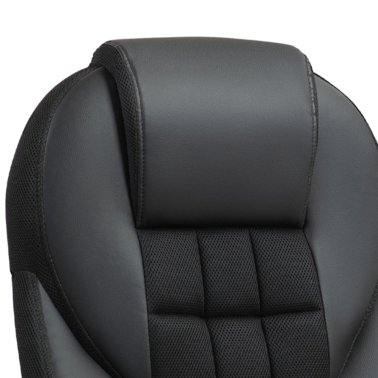Faux Leather Home And Office Chair 65cm Wide With Castors - Velmora