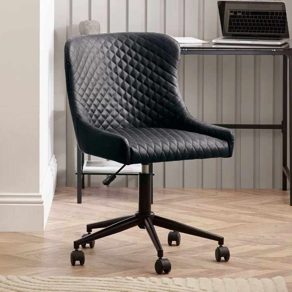 Faux Leather Home And Office Chair - Luxe