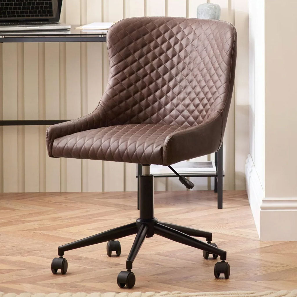 Faux Leather Home And Office Chair - Luxe
