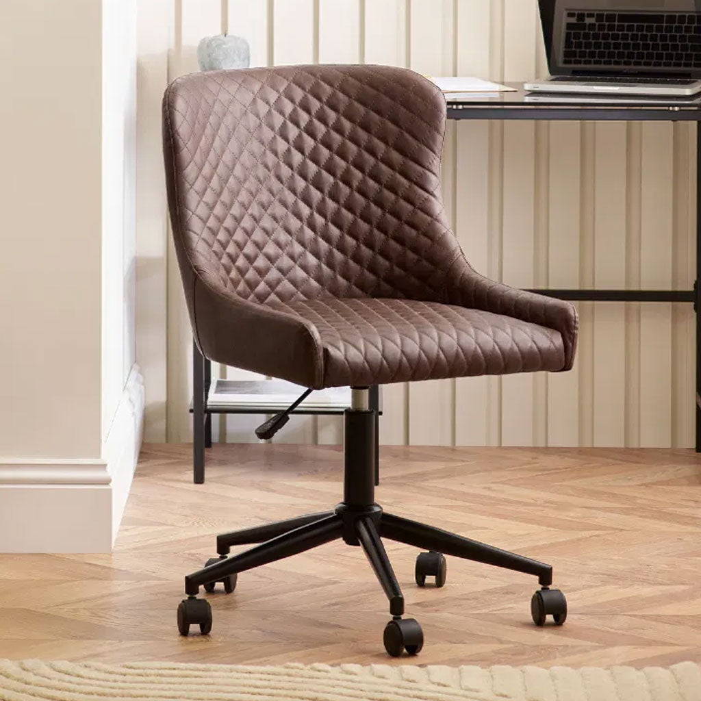 Faux Leather Home And Office Chair - Luxe