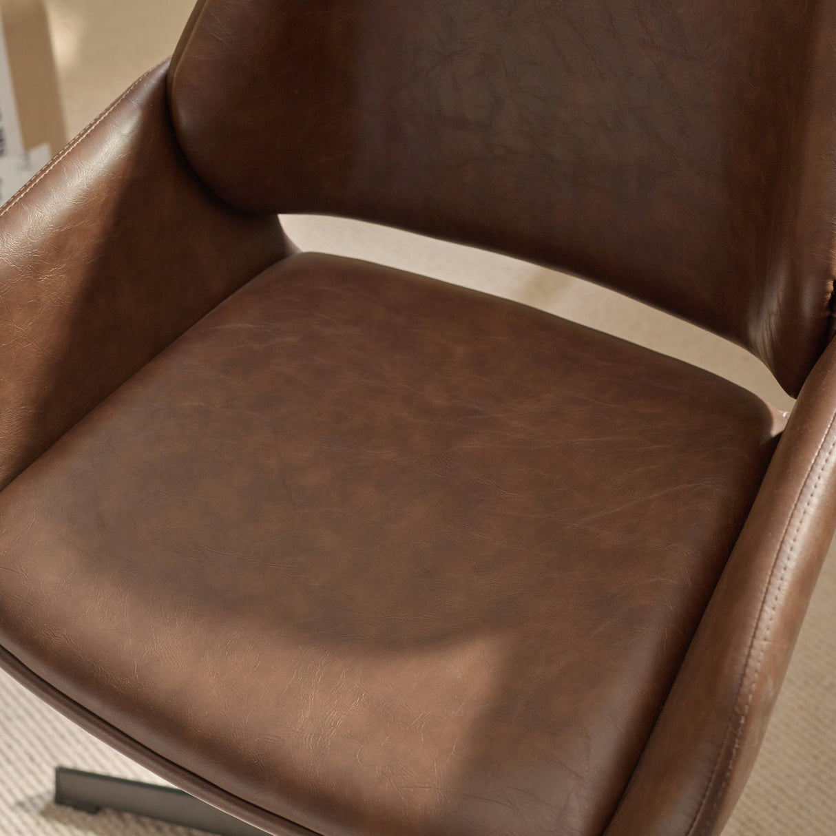 Faux Leather Home And Office Chair Swivel - Parker