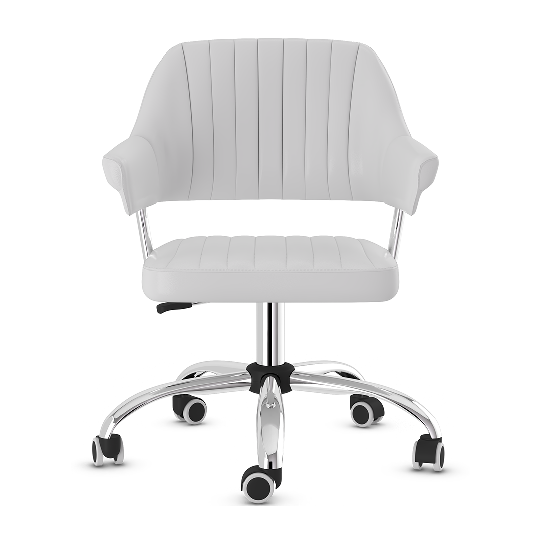 Faux Leather Home And Office Chair With Chrome Frame - Alverton