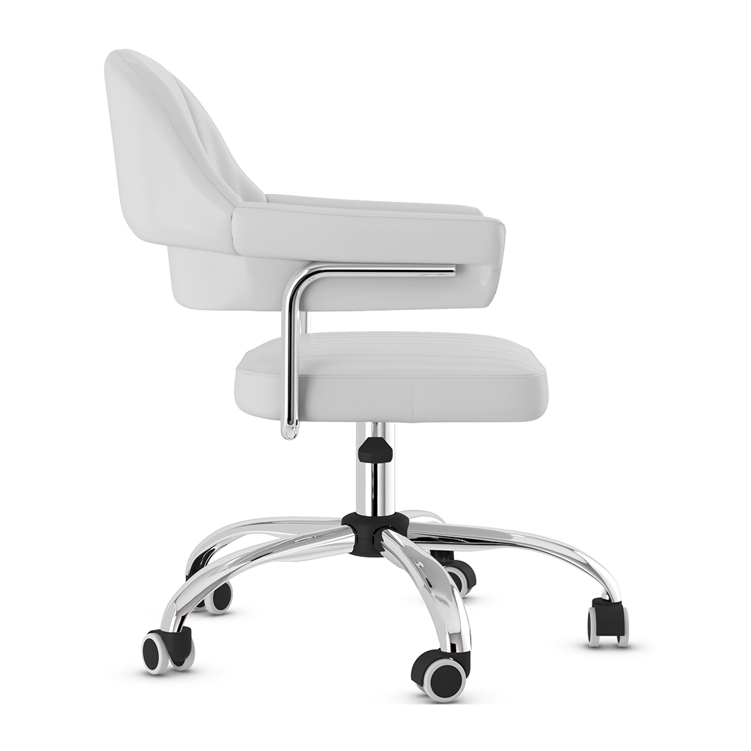 Faux Leather Home And Office Chair With Chrome Frame - Alverton