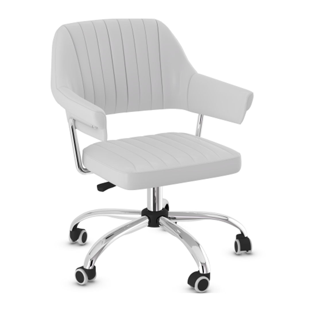 Faux Leather Home And Office Chair With Chrome Frame - Alverton