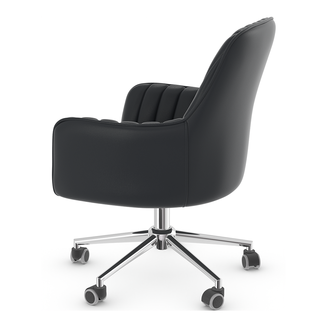 Faux Leather Home And Office Chair - Claremont