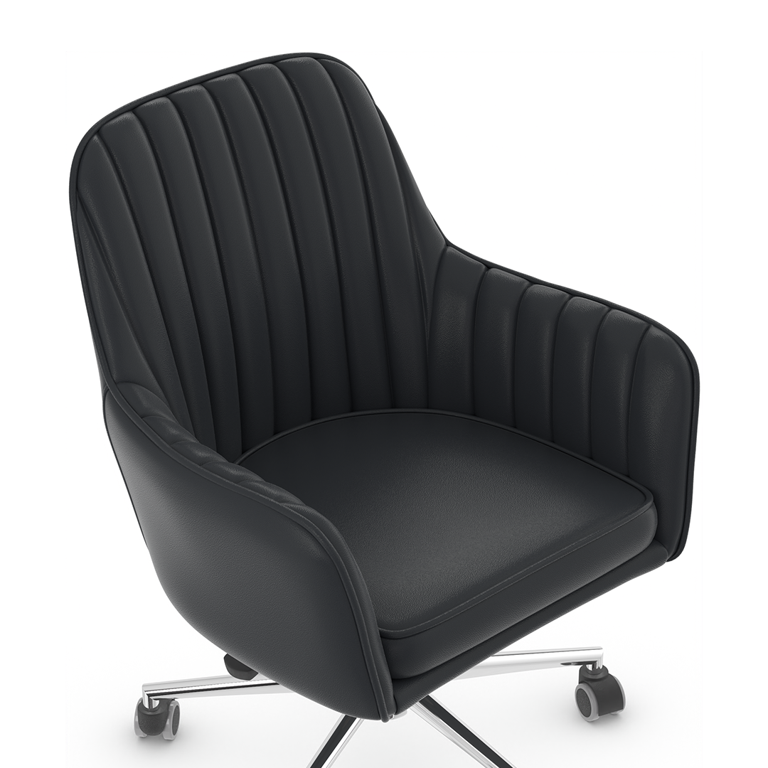 Faux Leather Home And Office Chair - Claremont