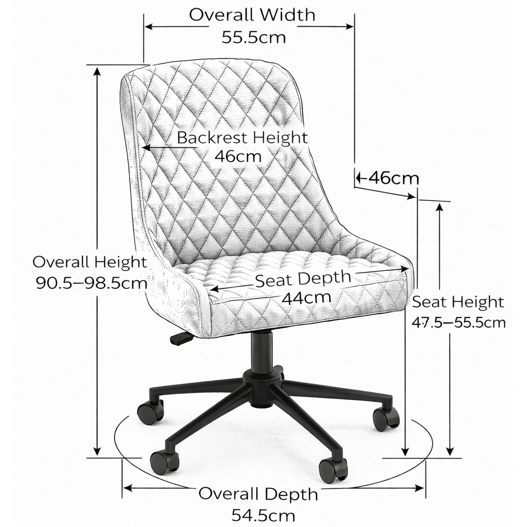 Faux Leather Home And Office Chair - Ryland