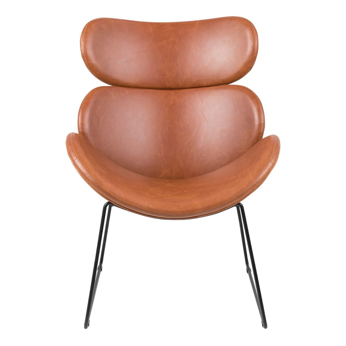 Faux Leather Lounge Chair - Cazar