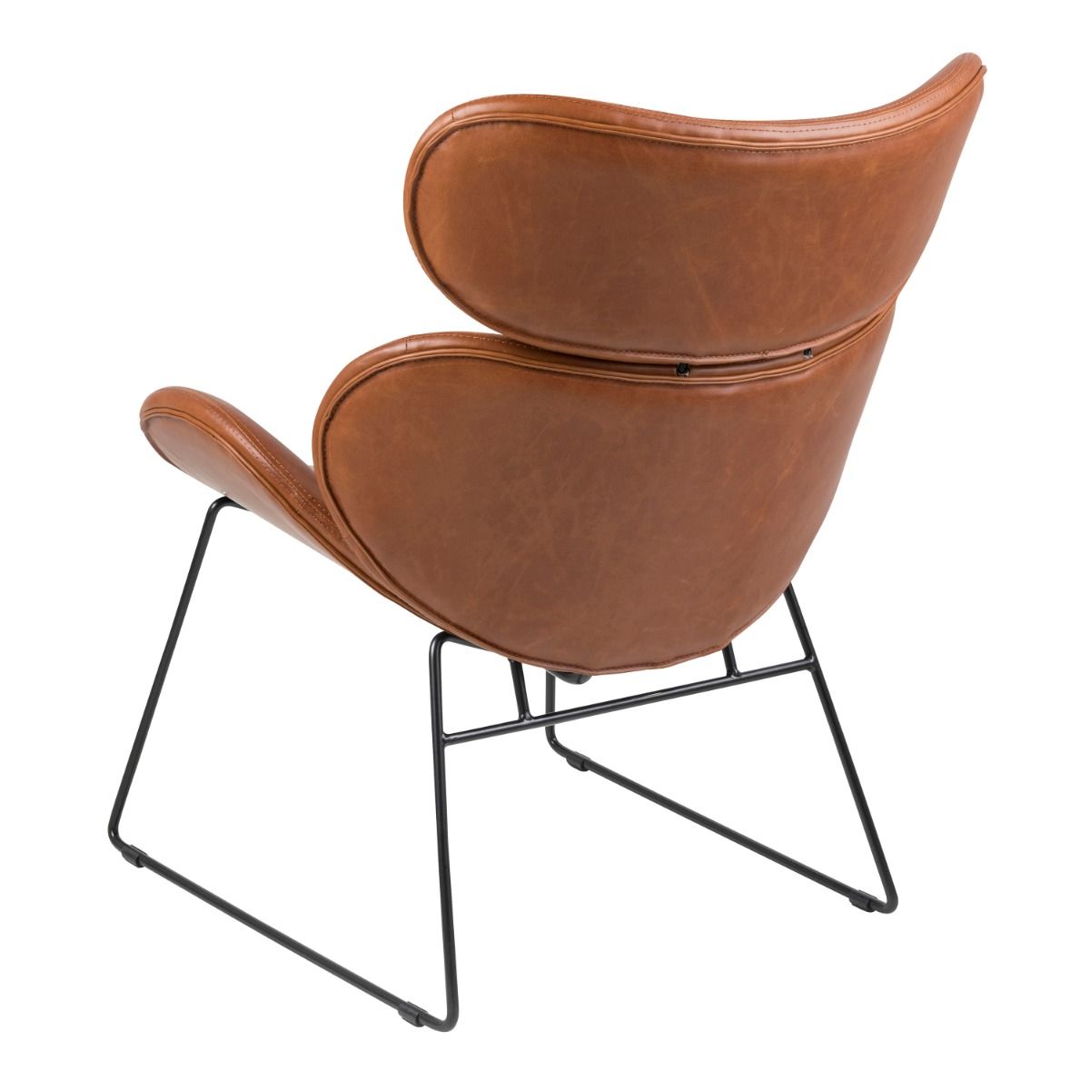 Faux Leather Lounge Chair - Cazar