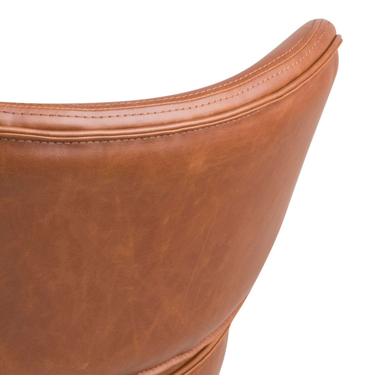 Faux Leather Lounge Chair - Cazar