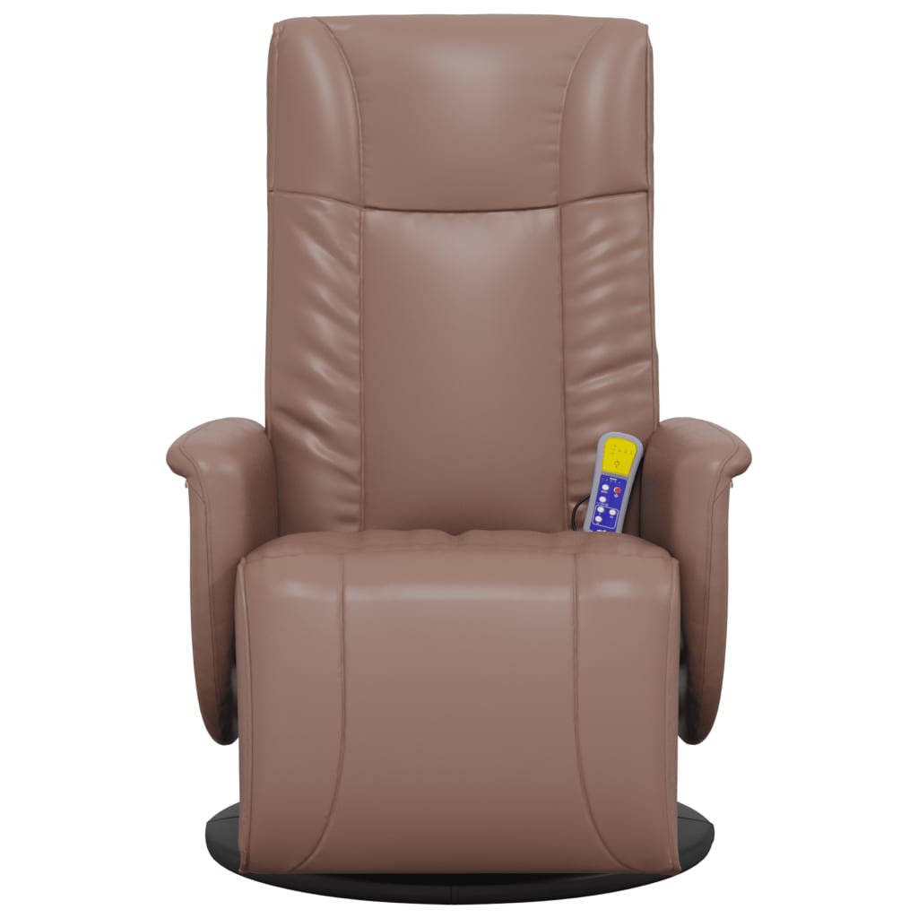 Faux Leather Massage Recliner Chair with Footrest - Vantage Home