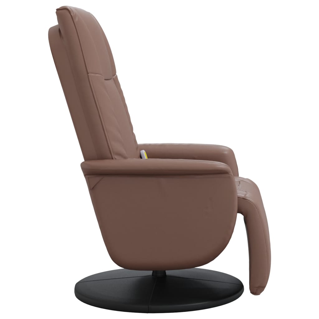 Faux Leather Massage Recliner Chair with Footrest - Vantage Home