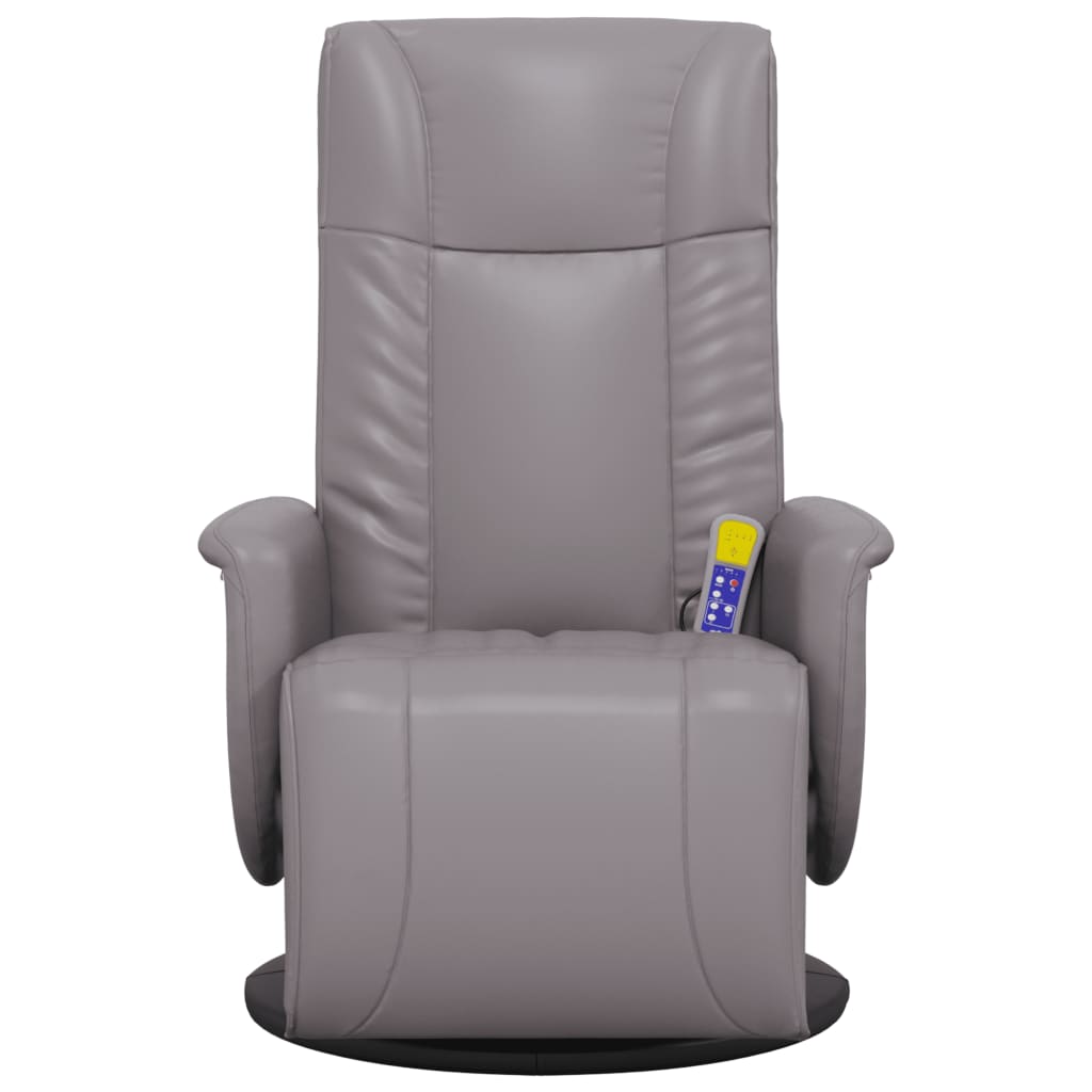 Faux Leather Massage Recliner Chair with Footrest - Vantage Home
